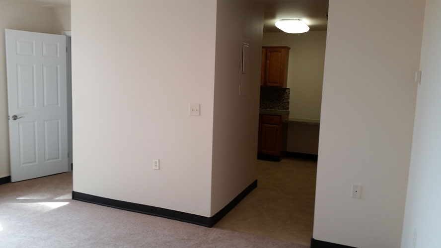 Senior Efficiency Apartment Living/Sleeping Room