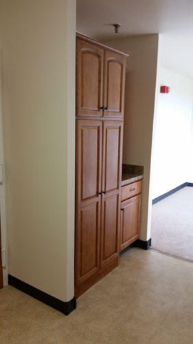 Senior Efficiency Apartment Kitchen Doorway