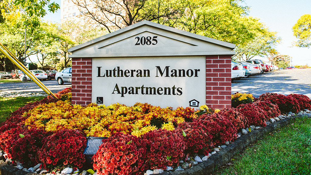 Lutheran Manor Apartments Sign